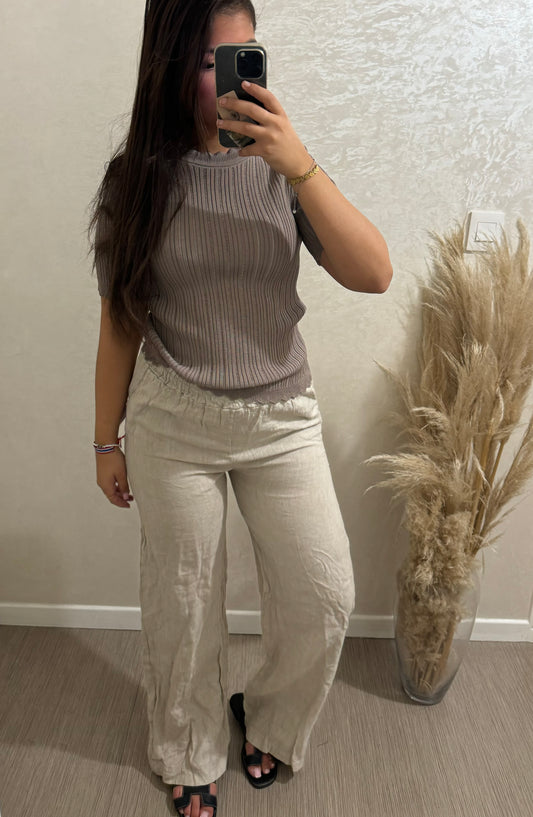 Pantalon lin